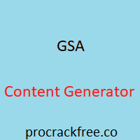 GSA Content Generator 5.75 + Serial Key Free Download 2023